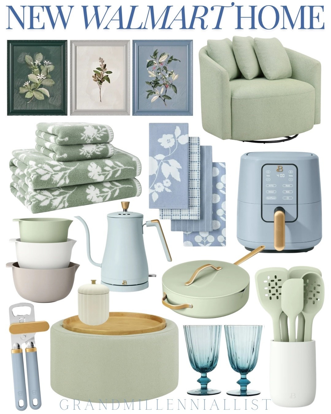 Walmart Home NEW arrivals 

Loving these Grandmillennial blue and green finds! Think college students with the kitchen and appliance deals right now!

Dorm Newlyweds Apartment 

#LTKSaleAlert #LTKStyleTip #LTKHome