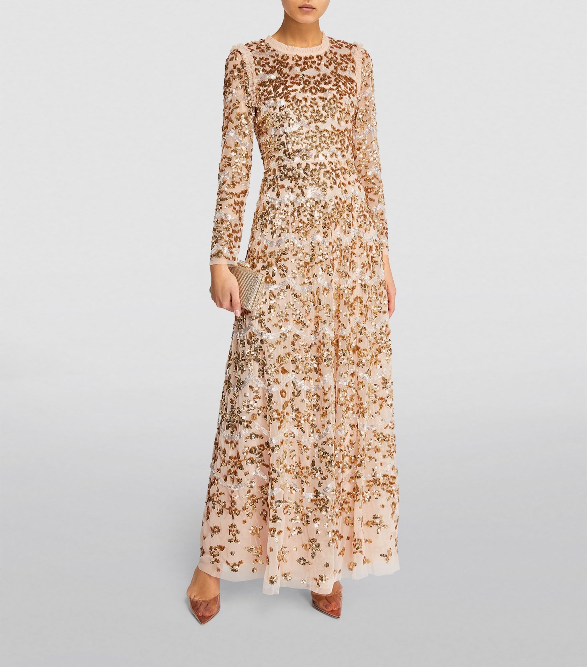 Sequinned Alicia Gown | Harrods