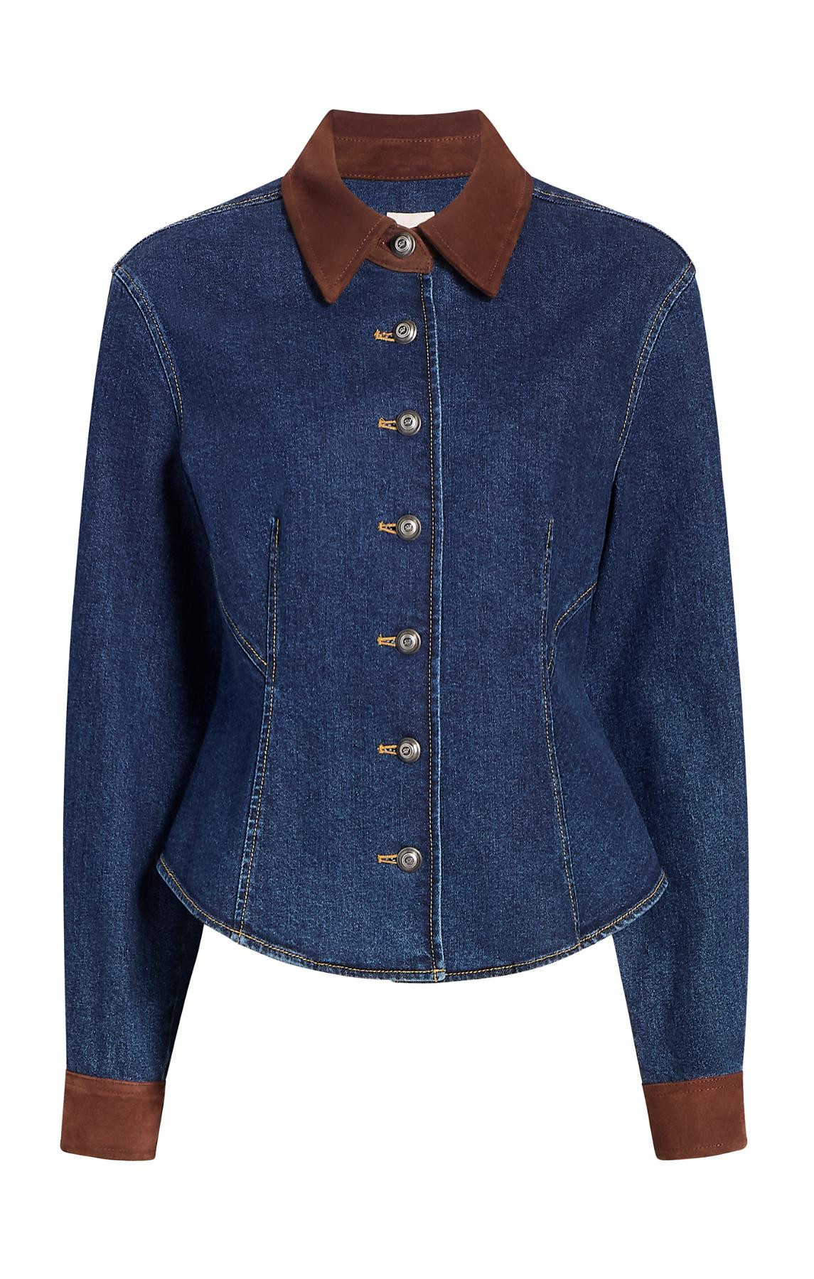 Suede Combo Autumn Top S / Dark Sepia/fontaine | Cinq à Sept