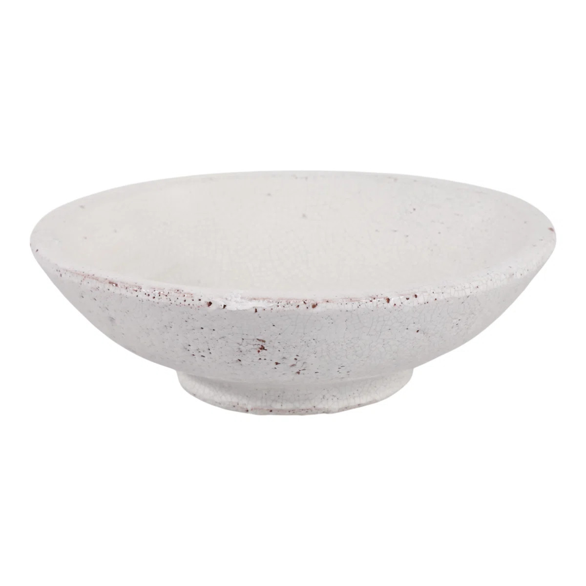 Versatile Handcrafted Decorative Bowl - Modern Accent Bowl For Home Decor Perfect For Table Arrangement Or Everyday Styling - 12", White | Wayfair North America
