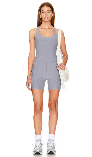 Spacedye Get Up And Go Romper in Cloud Grey | Revolve Clothing (Global)