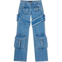 Blumarine Women's Cargo Jeans in Country Blue, Size Large | END. Clothing | End Clothing (US & RoW)