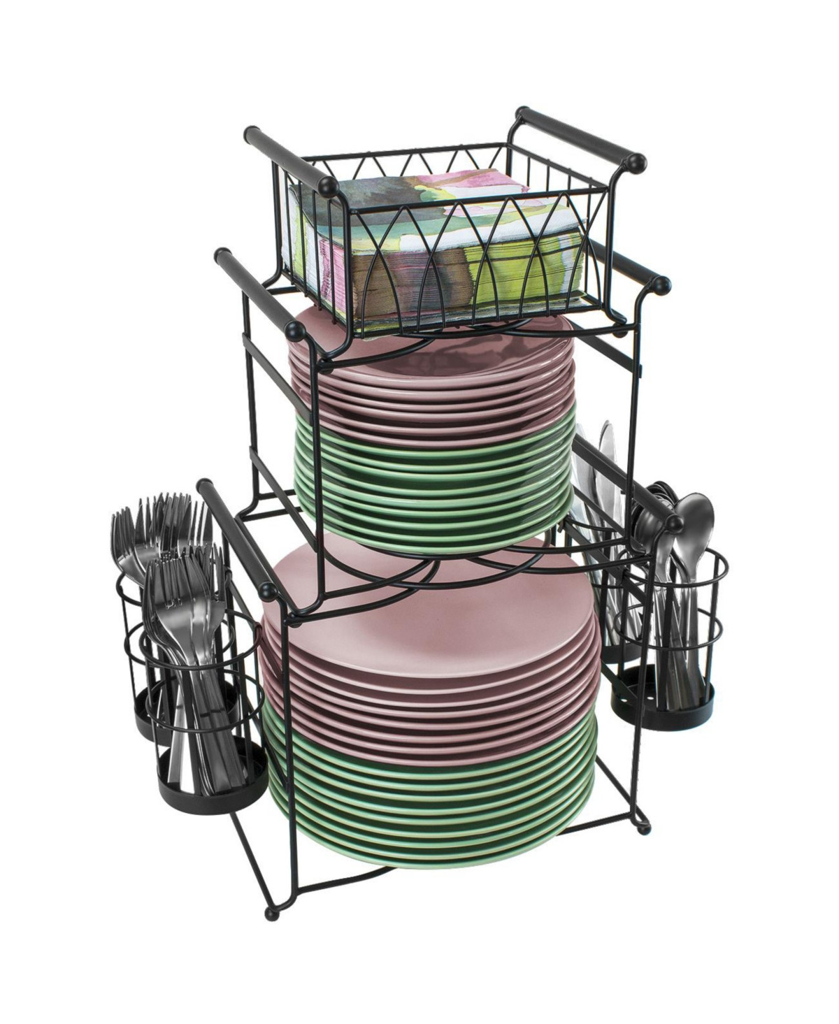 Sorbus Buffet Caddy, Set of 7 - Black | Macy's