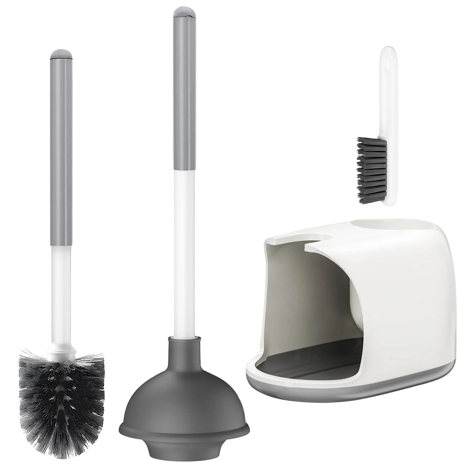 InnOrca Toilet Brush and Plunger Set, Toilet Plungers for Bathroom Heavy Duty Toilet Bowl Brush a... | Walmart (US)