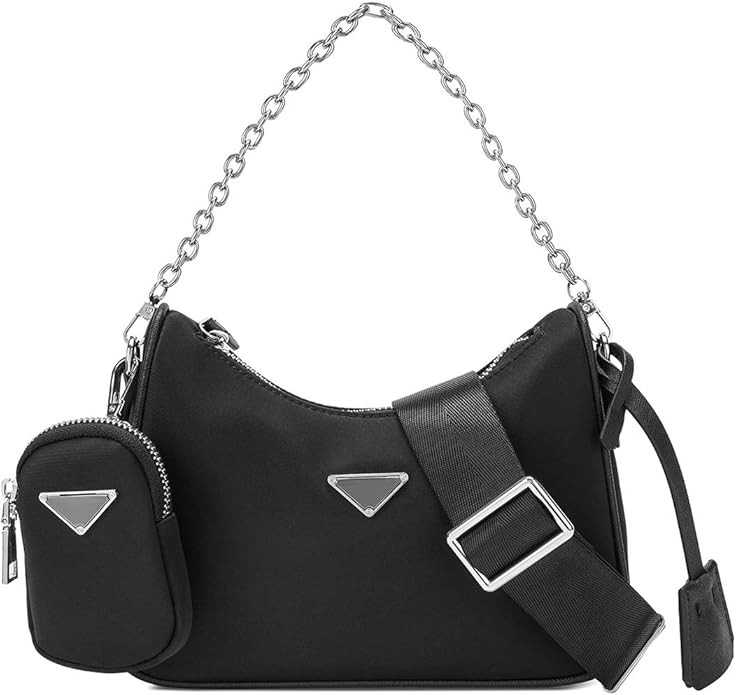 LAORENTOU Shoulder Bags for Women Chain Handbags Multi Pochette Bag with Coin Purse Set 2 in 1 Ny... | Amazon (US)