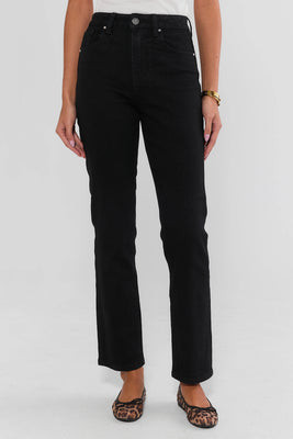 Molly Black Straight Leg Jeans | Avara
