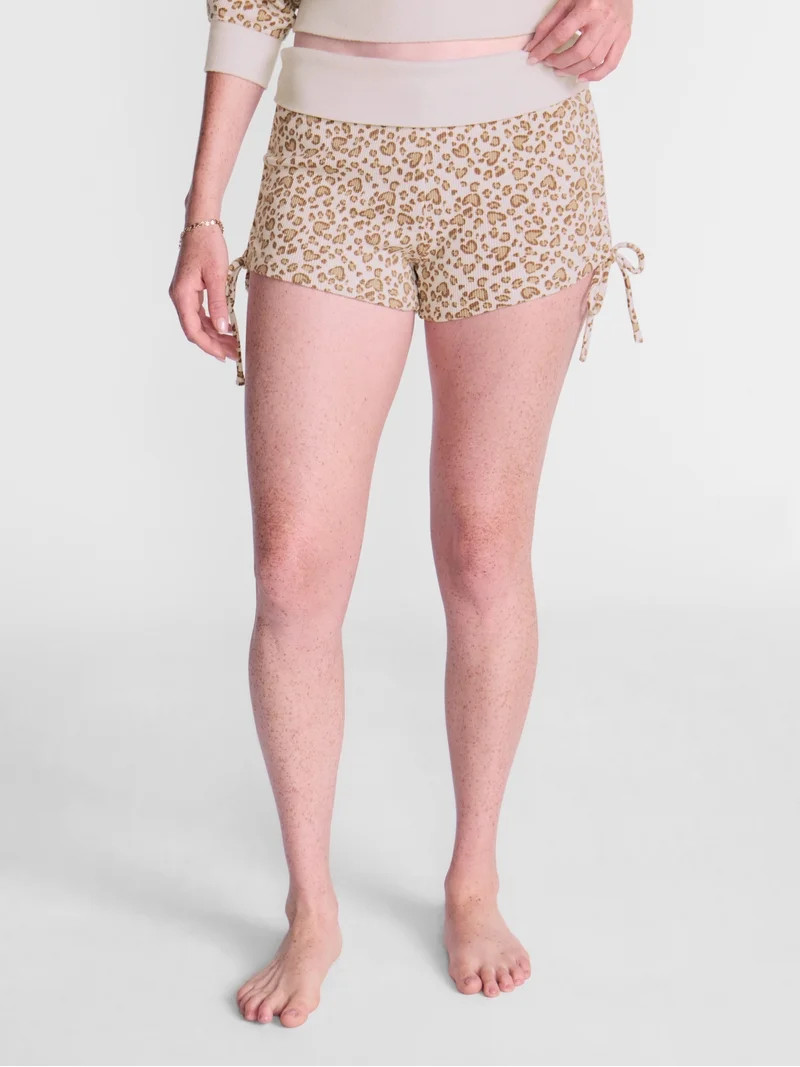 No Boundaries Waffle Knit Sleep Shorts, 2.5'' Inseam, Women\u2019s XS-2X | Walmart (US)