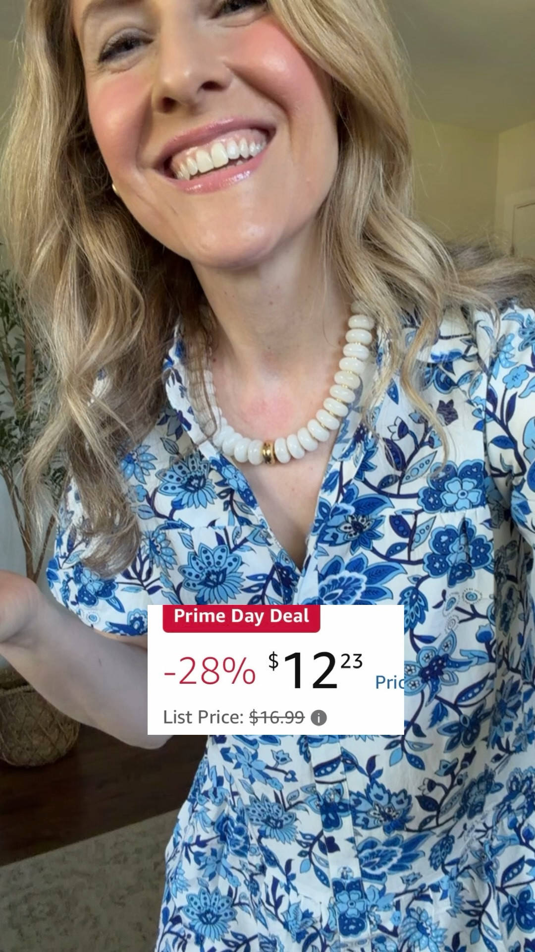 My Amazon necklace is on deal! I’m pretty sure I paid $14.99, then it creeped up to $16.99, and now it’s down to $12 which is very reasonable. Beautiful and goes with everything! Lots of colors! Dress is also on deal and I’m wearing my usual size small. #amazondeal

#LTKSaleAlert
