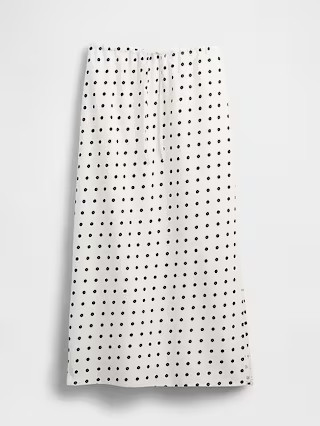 Linen-Blend Midi Skirt | Gap (CA)