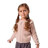 Modern Moments by Gerber Toddler Girl Cardigan with Tipped Rib Collar, Sizes 12 Months - 5T | Walmart (US)