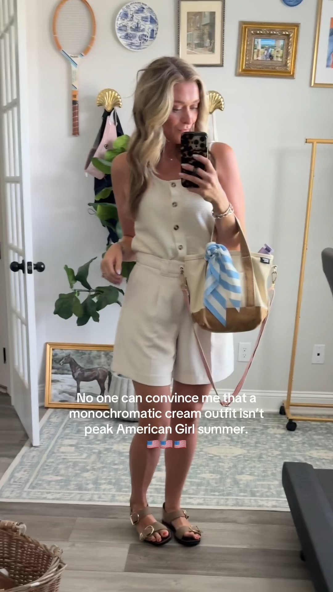 Monochromatic cream is such an classic American girl summer outfit. 

#LTKStyleTip