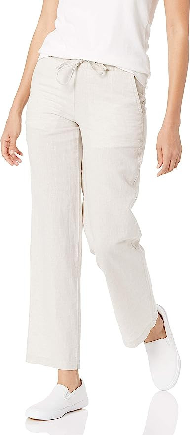 Amazon Essentials Women's Linen Blend Drawstring Wide Leg Pant (Available in Plus Size) | Amazon (US)