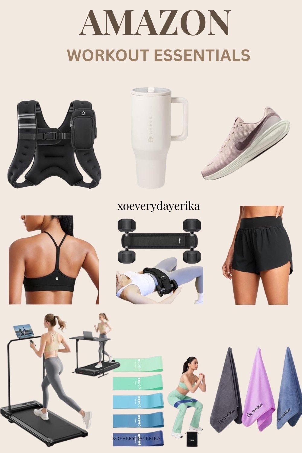 Level up your workout routine with these essential Amazon finds. From resistance bands to the perfect running shoes, get ready to crush your fitness goals! #workoutessentials #fitnessgoals #amazonfinds
