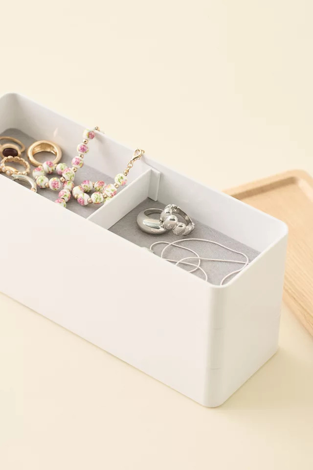 Parker Stacking Accessories Case in White at Urban Outfitters | Urban Outfitters (US and RoW)