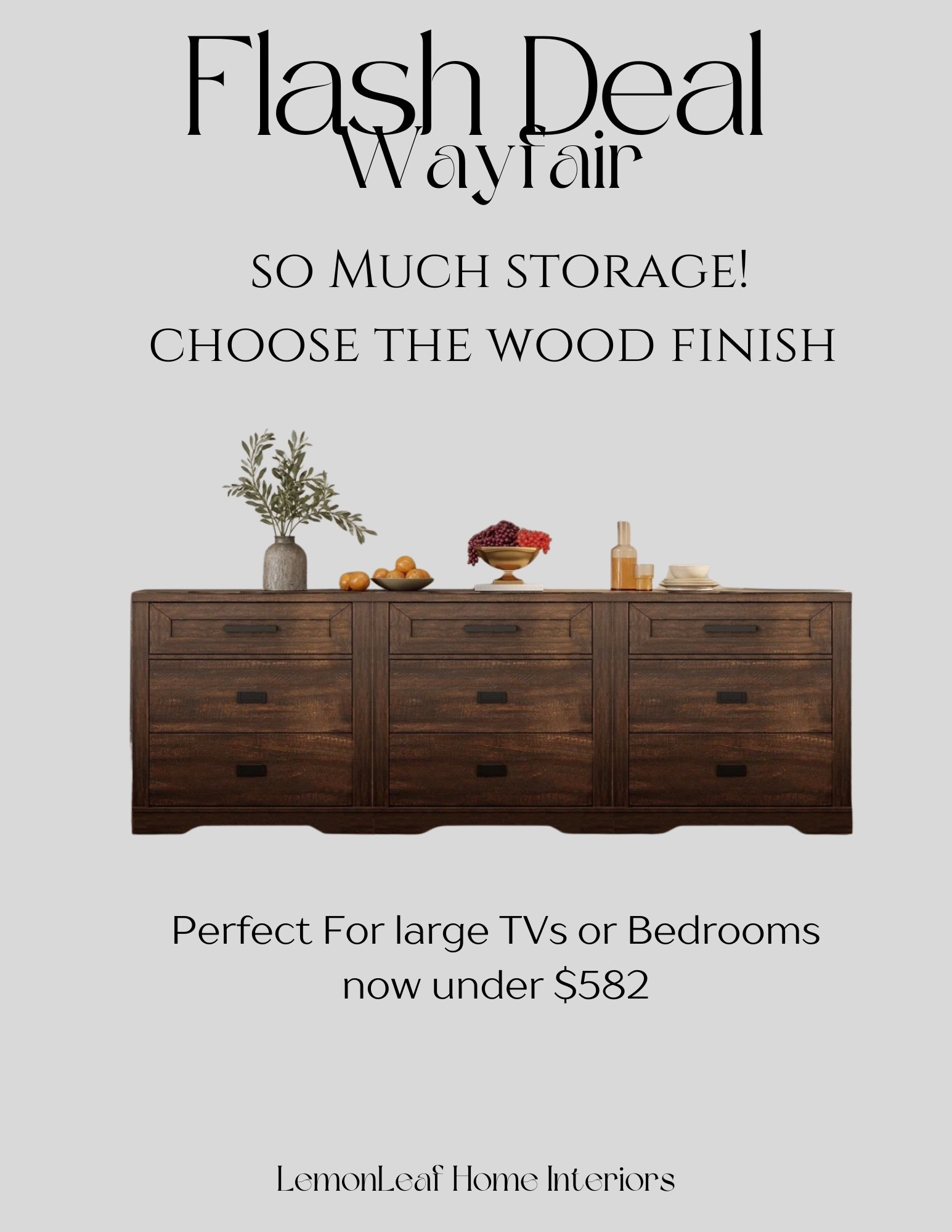 Great media cabinet. Choose the finish. 
@Wayfair

#LTKHome #LTKSaleAlert