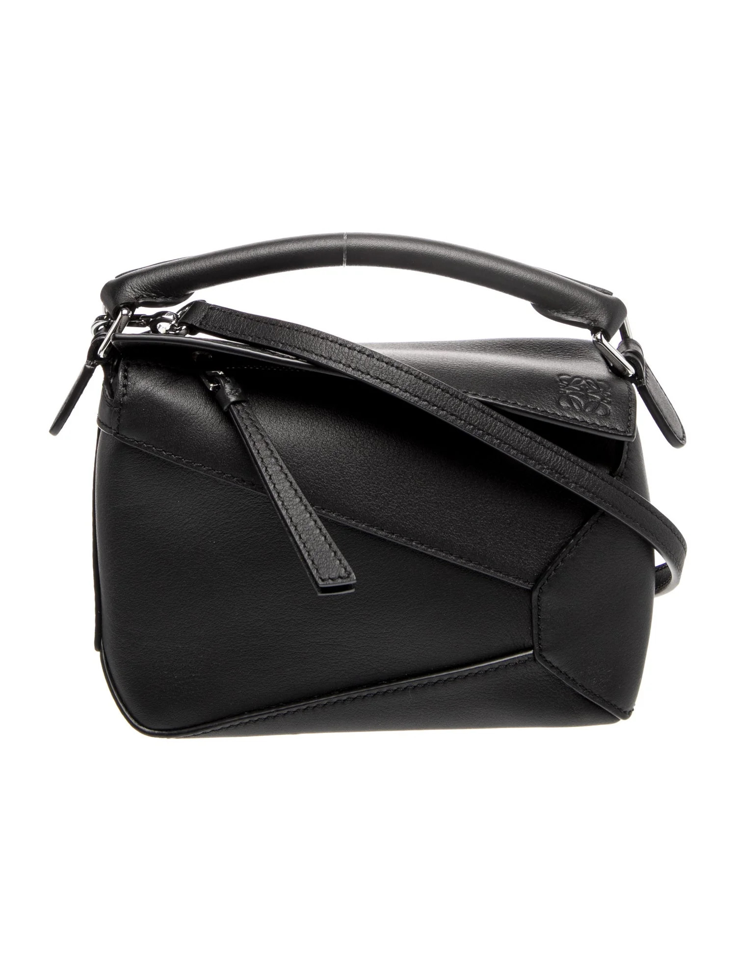 Loewe Leather Puzzle Mini 2024 - Black Handle Bags, Handbags - LOW103230 | The RealReal | The RealReal