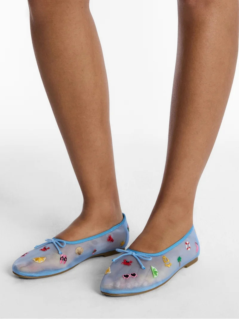 No Boundaries Women's Mesh Ballet Flats | Walmart (US)