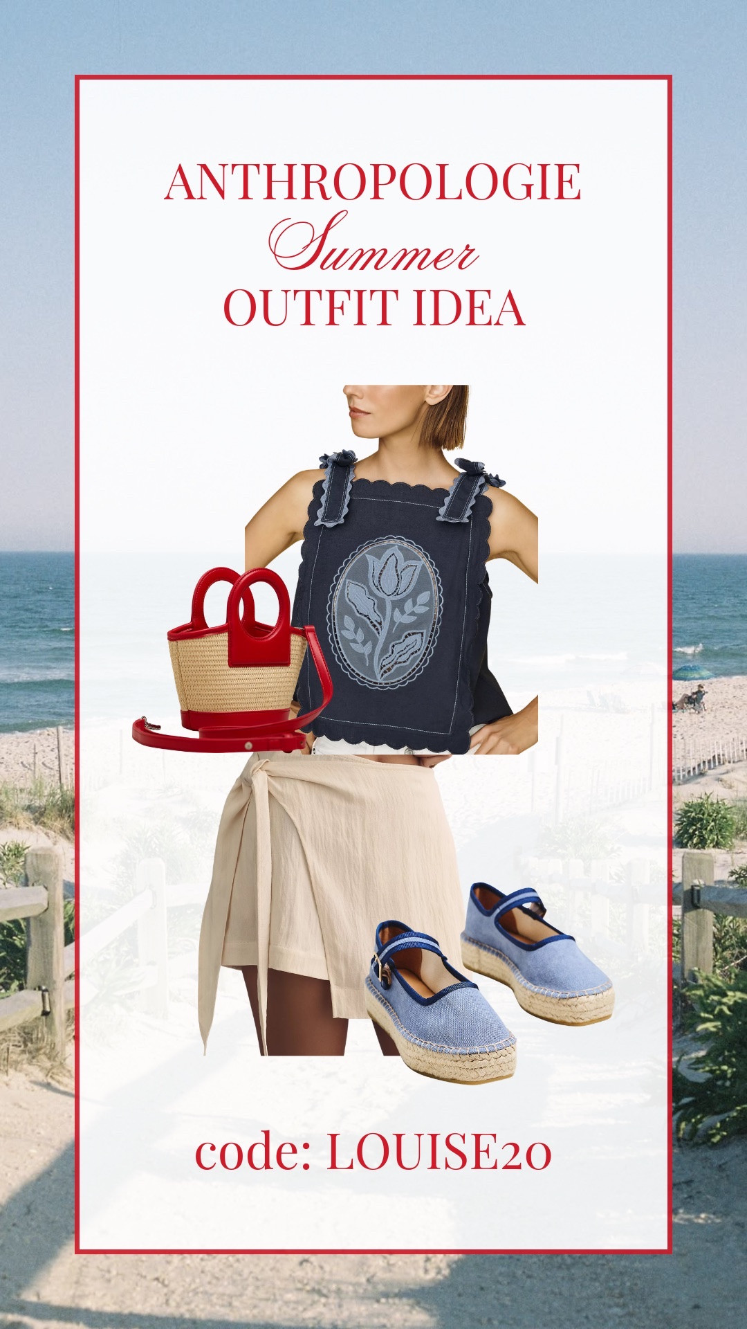 Summer outfit idea from Anthro! Code: LOUISE20 valid through 5/9/26