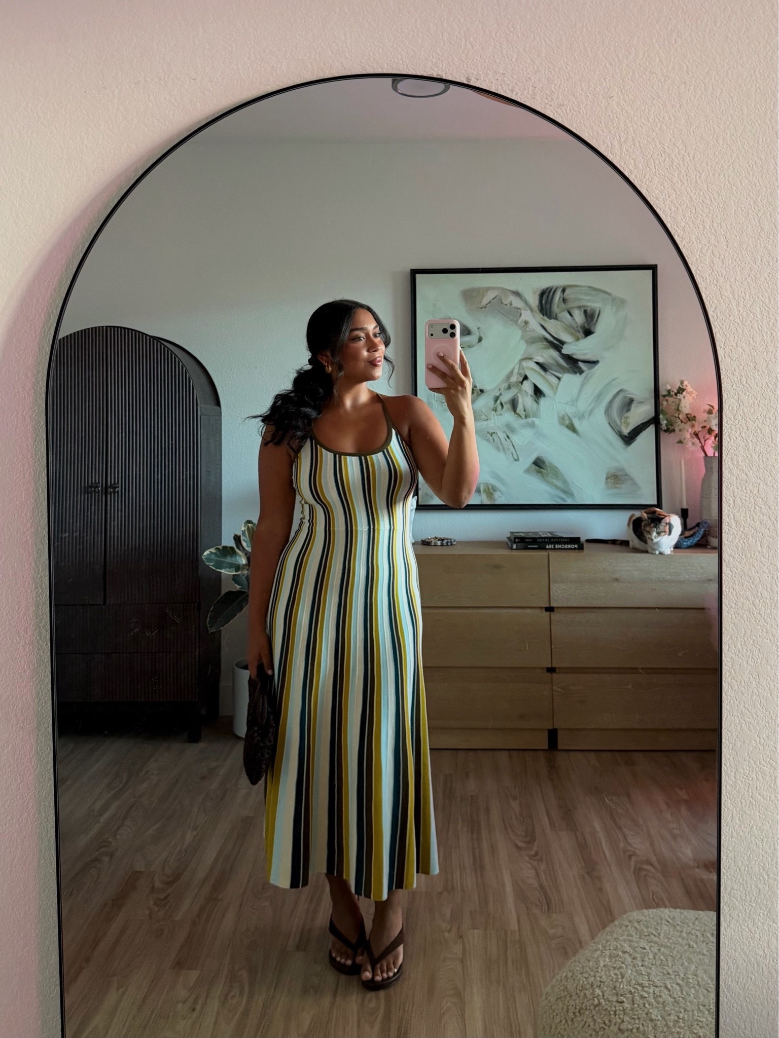 hidden gem I found at JCPenney💚 love the print! Runs true to size, super stretchy w/ adjustable straps (wearing a M)

#LTKootd #LTKMidsize #LTKSeasonal