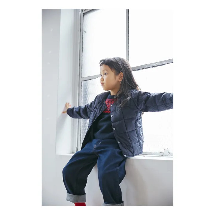 Taion Doudoune Duvet Véritable | Bleu marine | Smallable