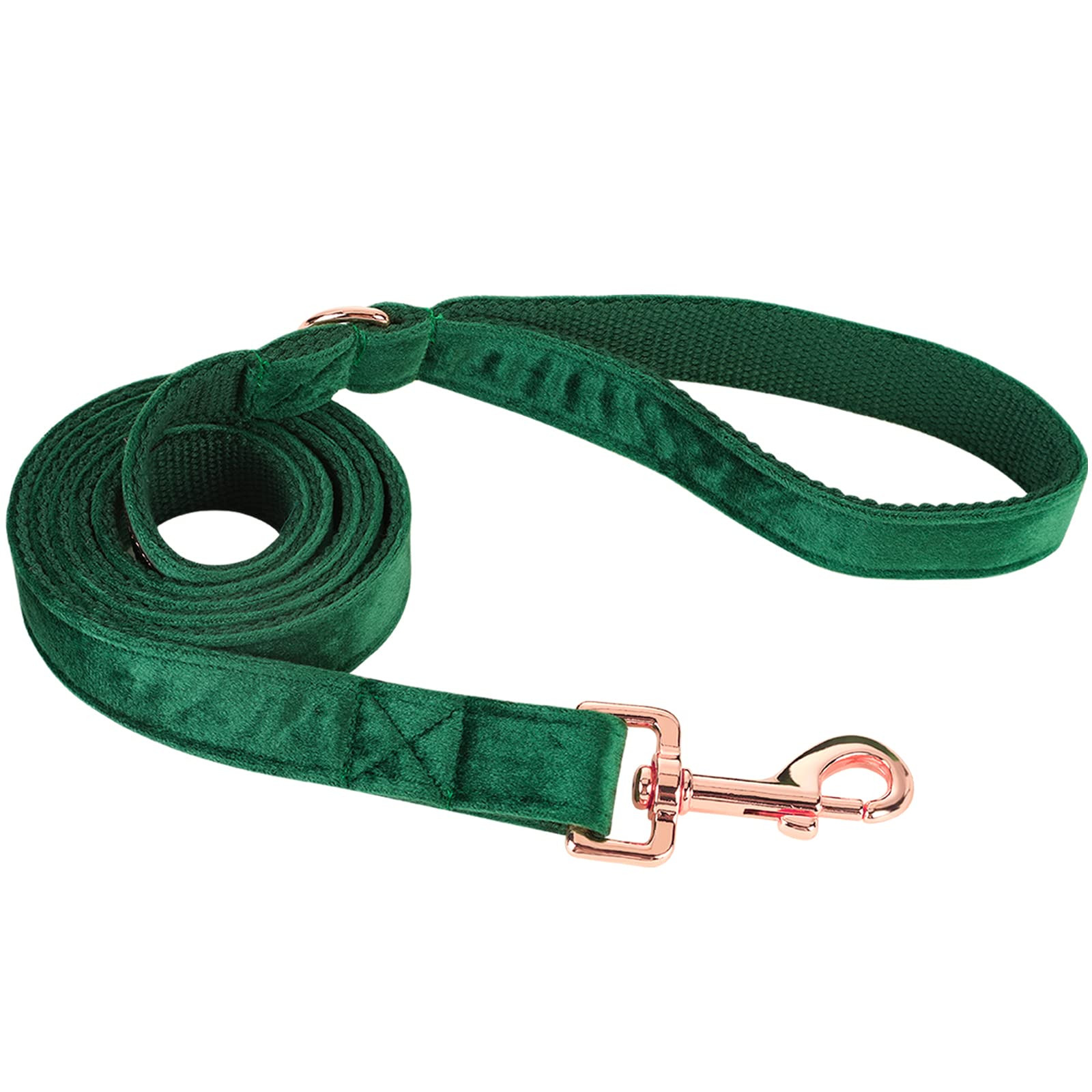 ARING PET Velvet Leash, Matching Collar, Handmade Strong Dark Green Christmas Dog Leash for Small... | Amazon (US)