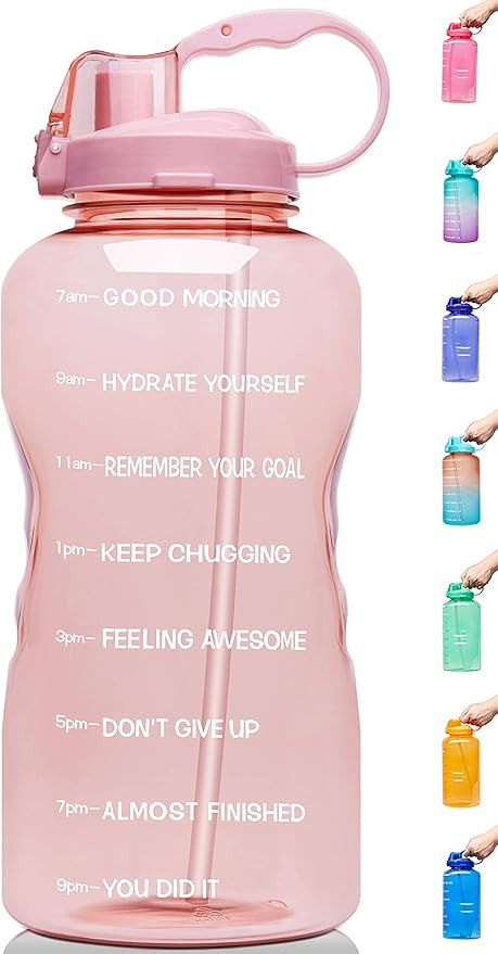 Venture Pal Large 1 Gallon/128 OZ (When Full) Motivational BPA Free Leakproof Water Bottle with S... | Amazon (US)