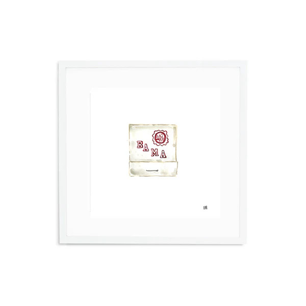 Alabama Matchbook Fine Art Print | Evelyn Henson
