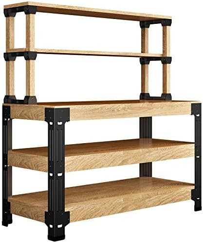 FLEXIMOUNTS Universal STEEL Work Bench Leg Kit, Garage Storage Shelving Frame Workbenches Customizab | Amazon (US)