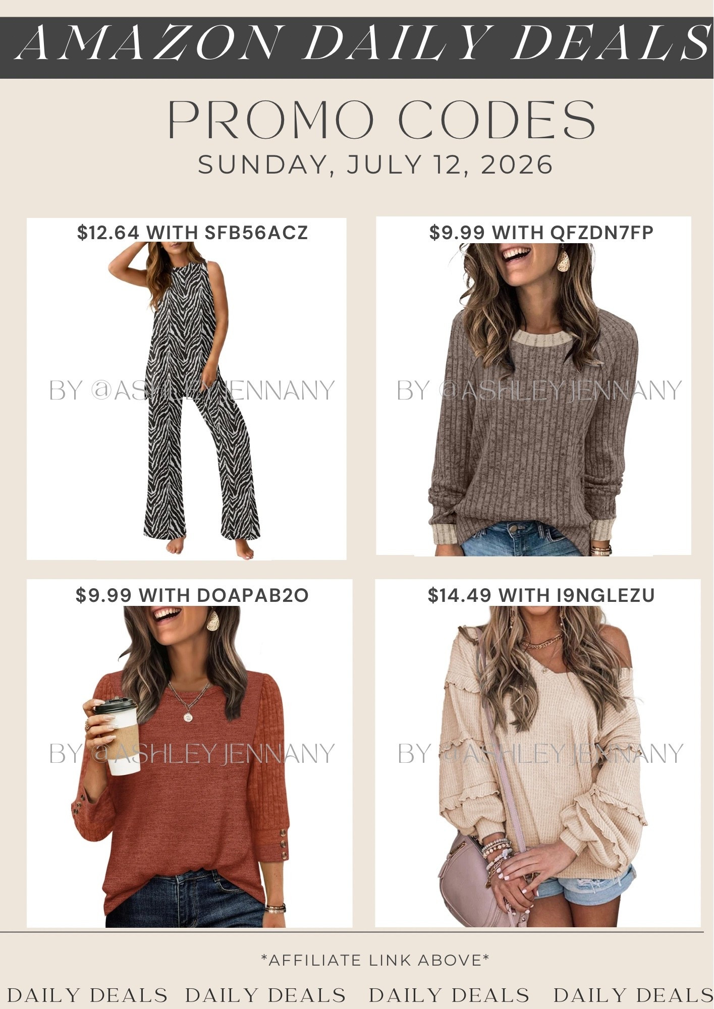 Amazon deals

#LTKSaleAlert #LTKMidsize #LTKootd