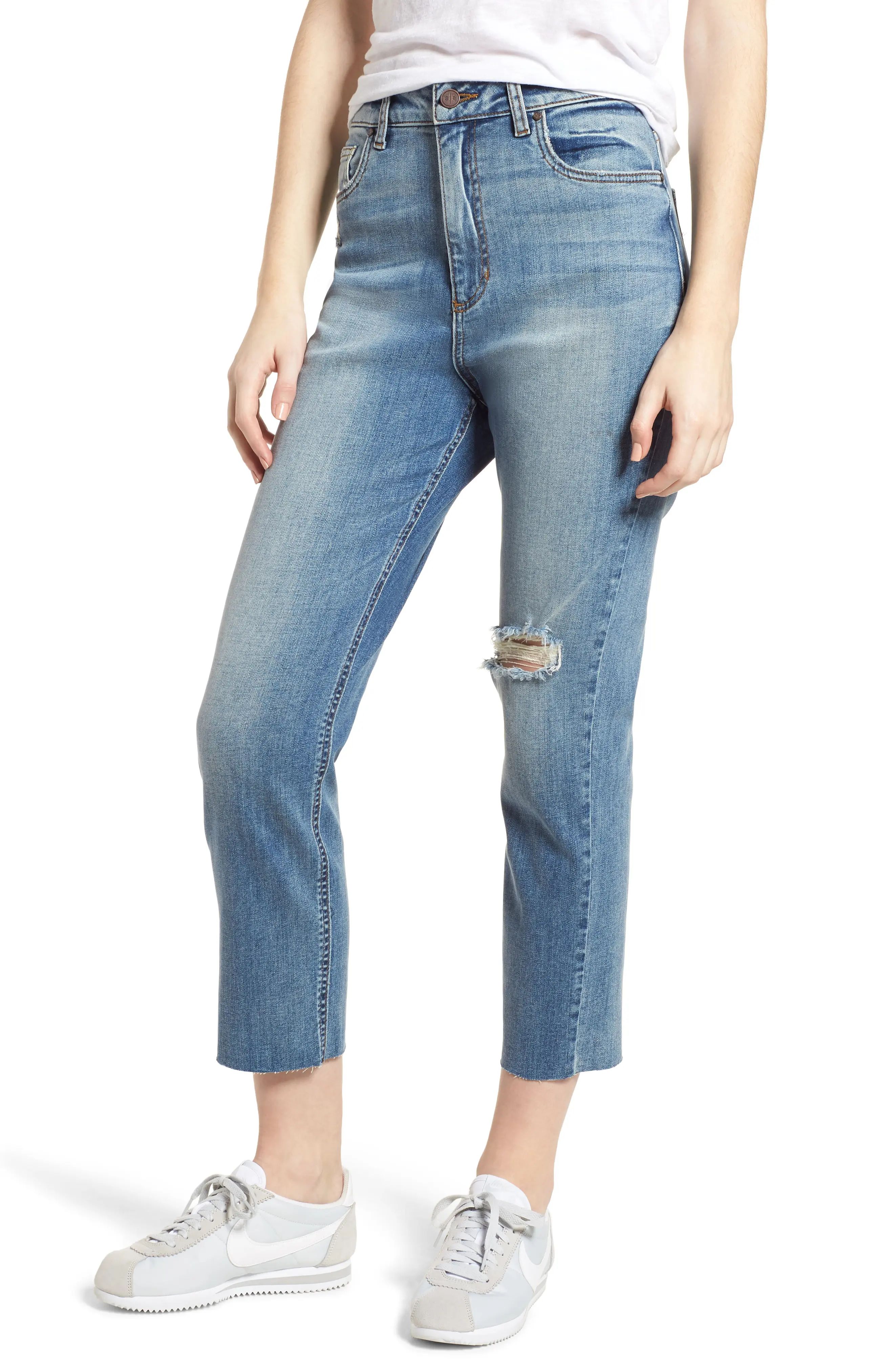 BP. High Waist Crop Jeans (Vintage Wash) | Nordstrom