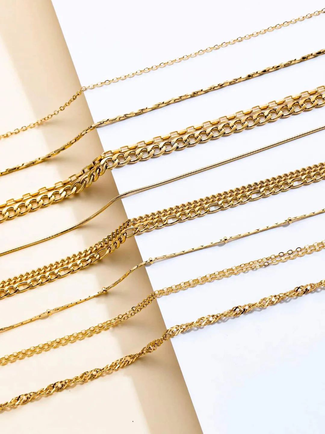 Simple Classic Layered Chain Necklace | Victoria Emerson