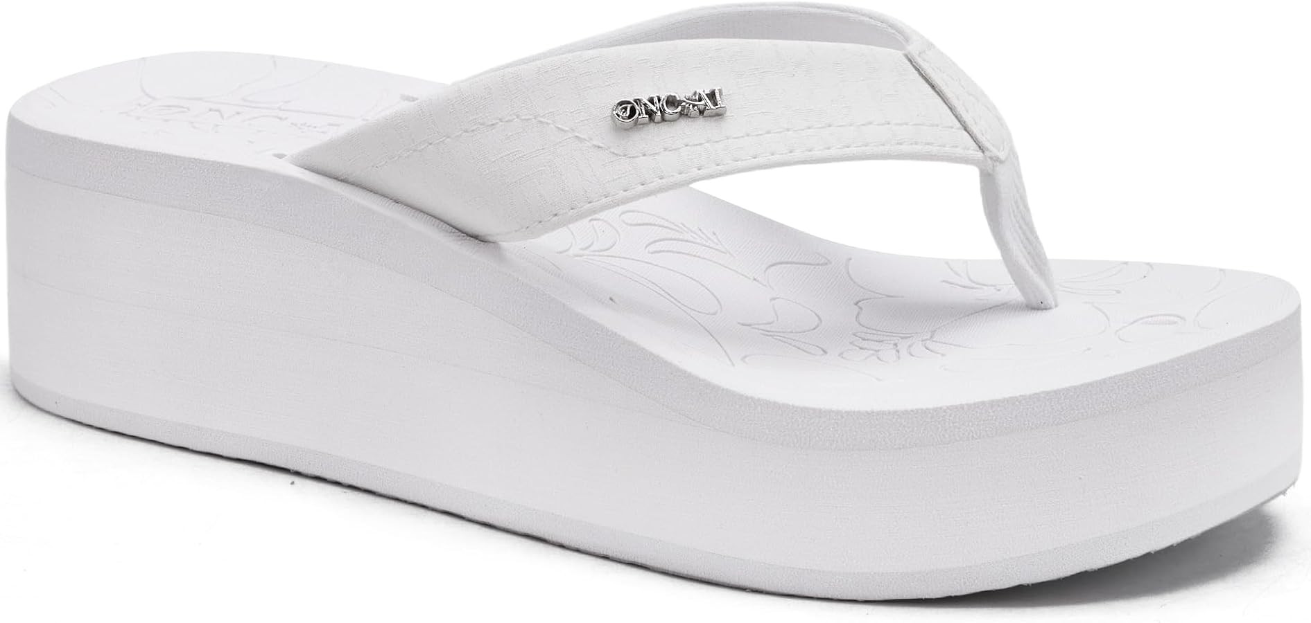 ONCAI Women’s Platform Wedge Flip Flops Trendy Dressy Womans Summer Flatform Sandals with Comfo... | Amazon (US)