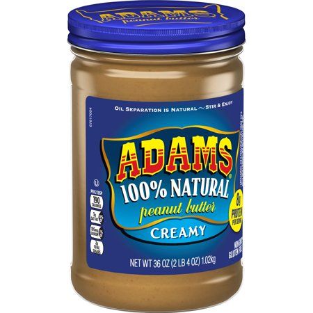 Adams Natural Creamy Peanut Butter, 36 oz | Walmart (US)