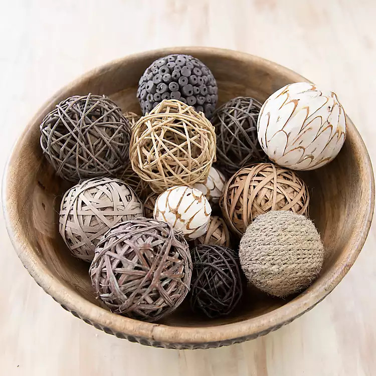 Gray Dried Orb Bag | Kirkland's Home