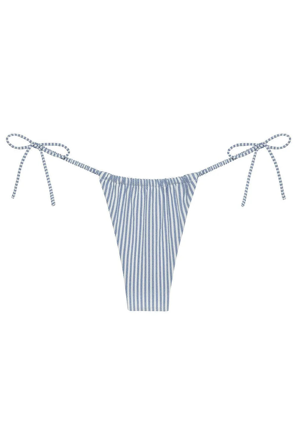 Classic Blue Stripe Brasil (Scrunch) Bikini Bottom | Montce