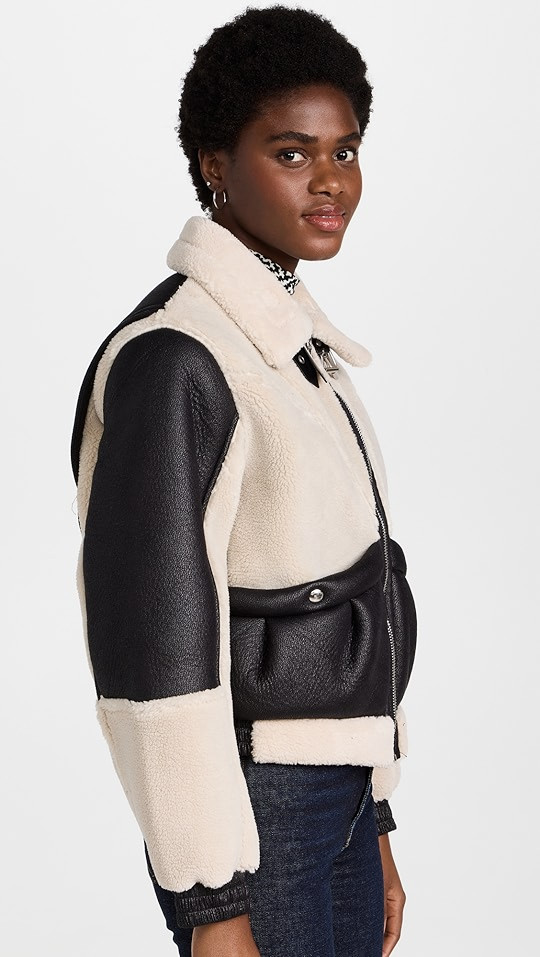 BLANKNYC Blaze Out Faux Sherpa Moto Jacket | SHOPBOP | Shopbop