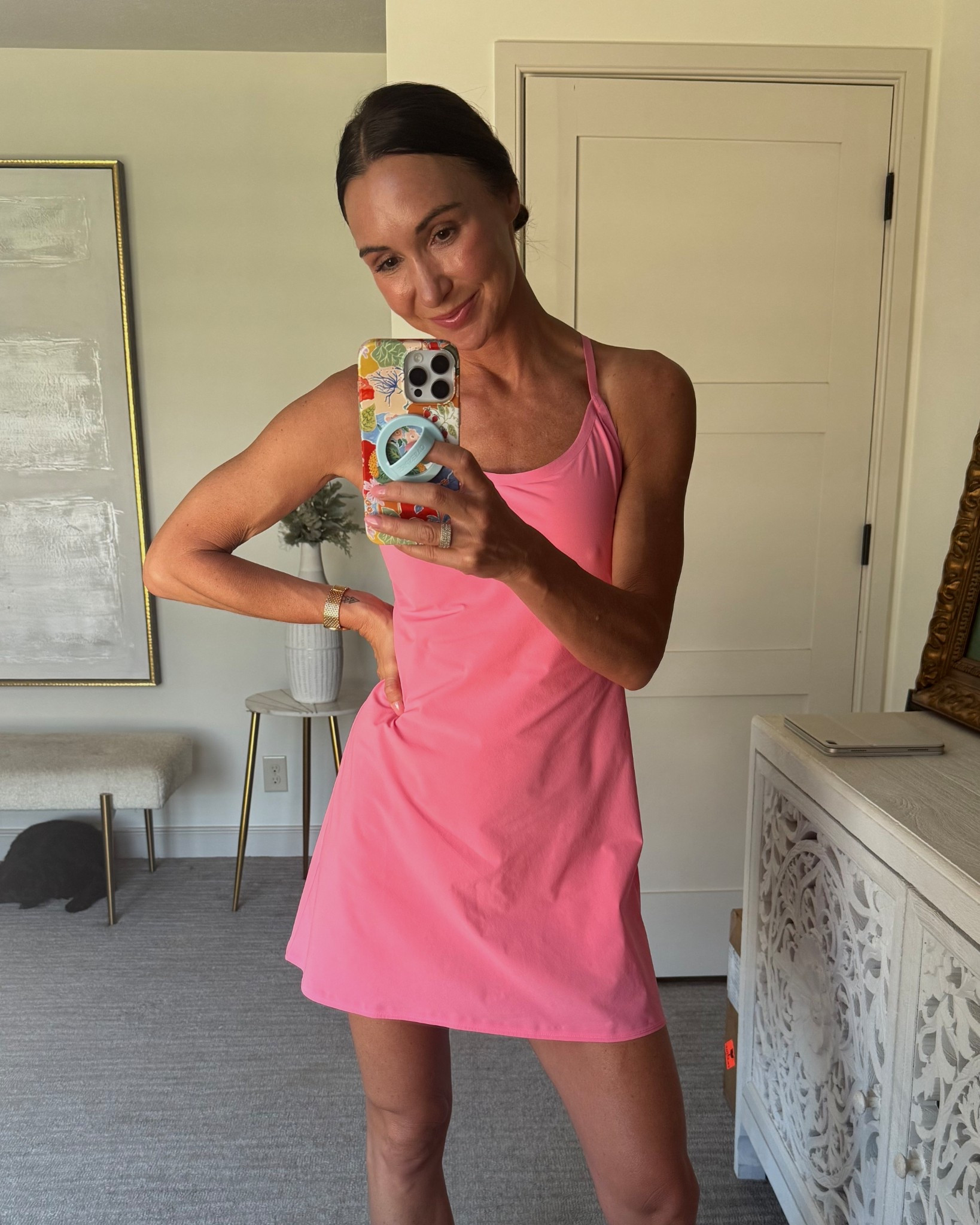 Sometimes this is the only thing o can wear besides a swimsuit on those dog days of summer. It’s so comfortable and lightweight, it’s almost like wearing nothing at all. Wearing size small. 


#LTKActive #LTKdayinmylife #LTKfitnessgoals