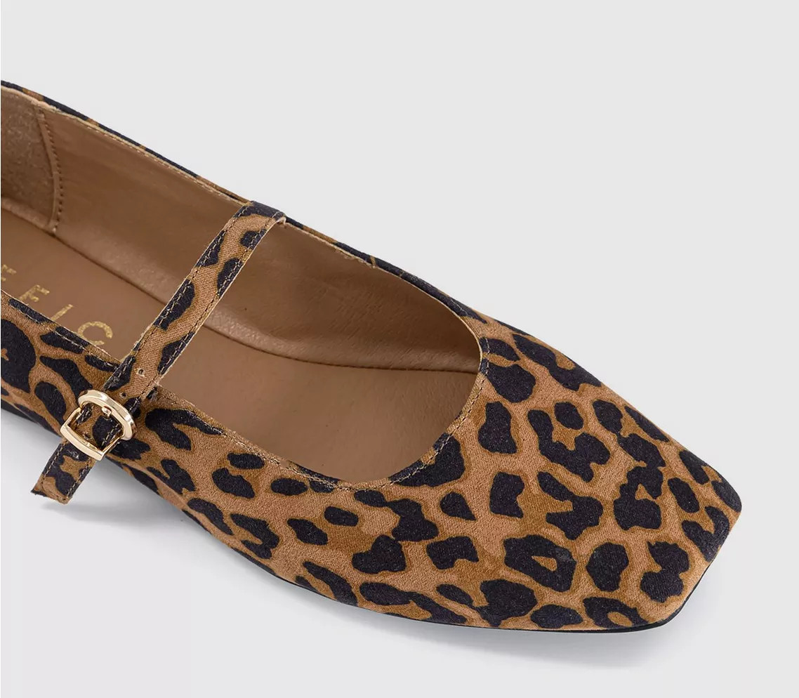 Flourish Square Toe Mary Jane Ballerinas | Office Shoes (UK)