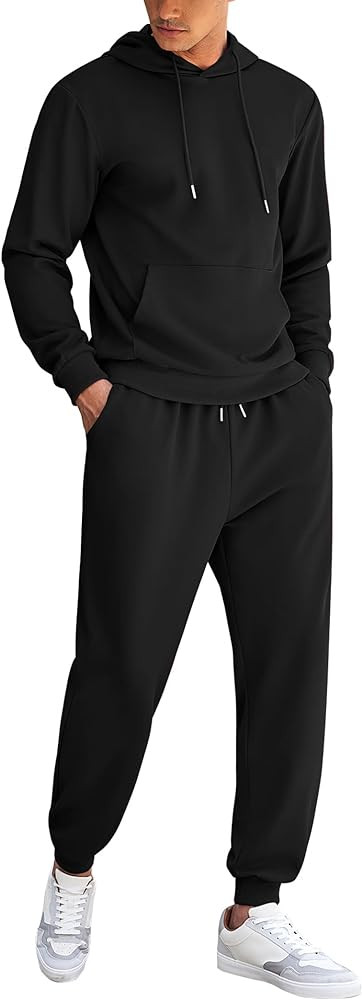 COOFANDY Men's Tracksuit 2 Piece Hoodie Athletic Sweatsuits Casual Jogging Suit Sets | Amazon (US)
