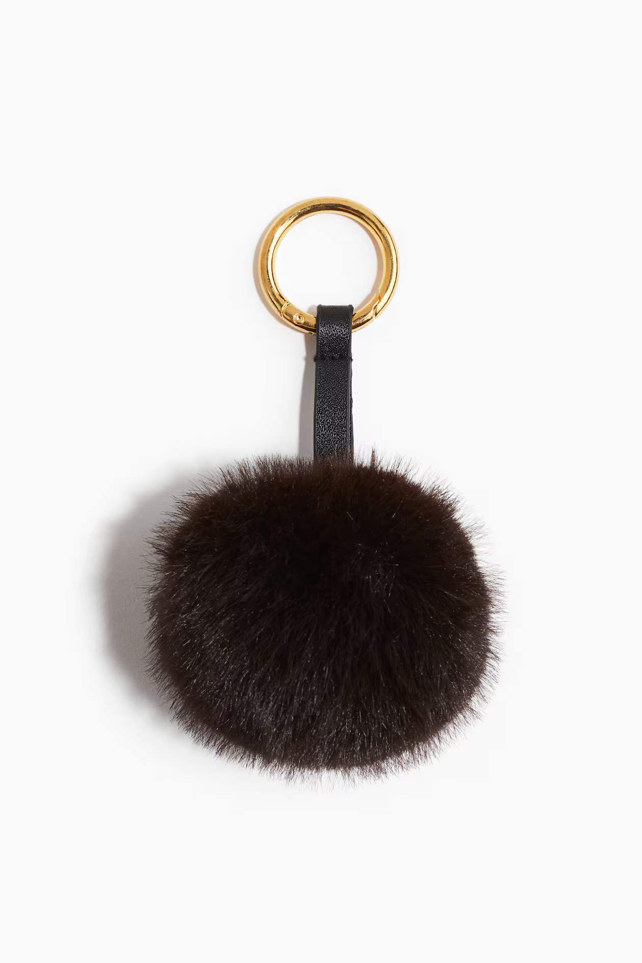 Pompom Bag Charm - Dark brown - Ladies | H&M US | H&M (US + CA)