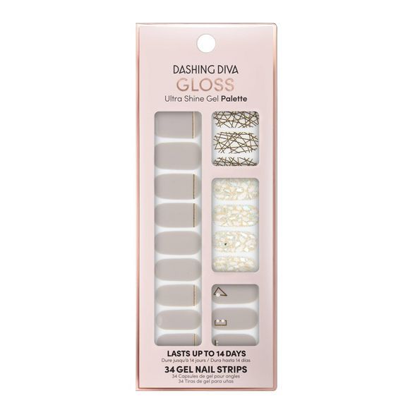 Dashing Diva Gloss Ultra Shine Gel Palette Nail Art - All Lined Up | Target