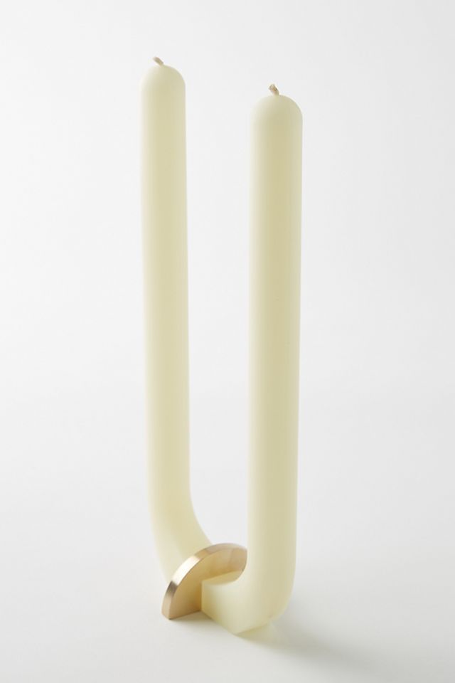 U-Shaped Pillar Candle | Anthropologie (US)