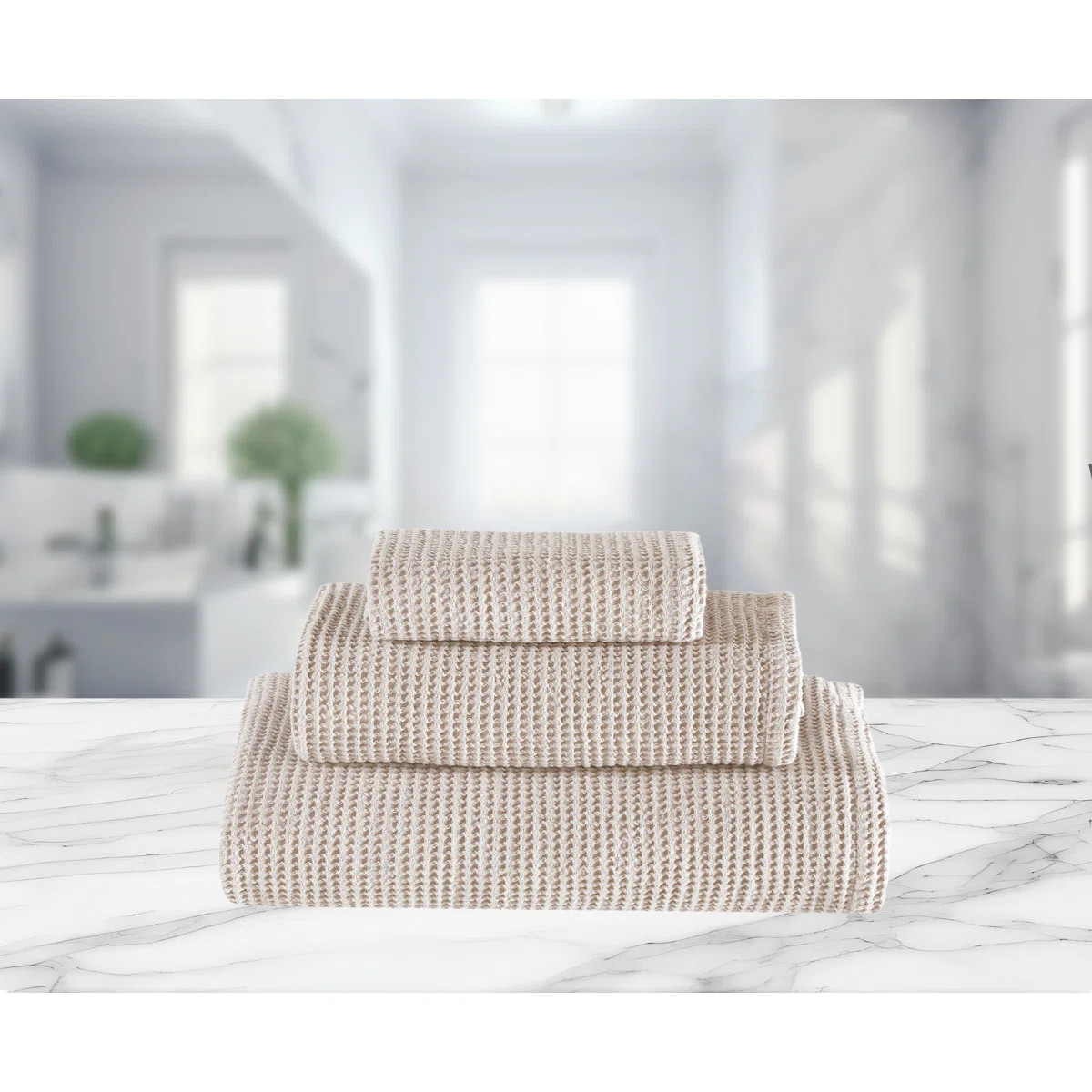 Mosche Turkish Cotton Waffle Mulit-Size Set (Set of 3) | Wayfair North America