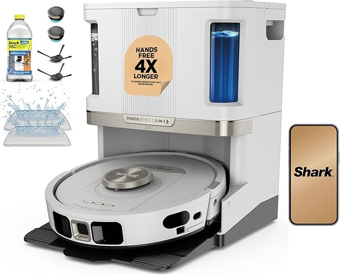 Shark Robot Vacuum & Mop Combo, PowerDetect NeverTouch Pro, Self-Emptying, Self-Refill with Self-... | Amazon (US)