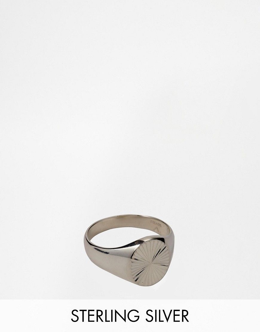 Seven London Signet Ring In Sterling Silver - Silver | Asos SE