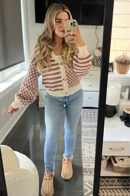 casual fall work outfit idea 🤍🍂



#effortlesschic #comfyoutfit #casualoutfit #simpleoutfit #grwm #morningroutine #getreadywithme #fashionreels #explore #autumnaesthetic #pinterestinspired #pinterestoutfit #cleangirlaesthetic #girlythings #girlyoutfits #autmnoutfit  #falloutfit #teacheroutfit #oversizedsweater #comfysweater #checkeredcardigan #abercrombiestyle #cardigan #comfycozy #cozyoutfit #uggslippers #cardigan effortless chic , american style , girly outfit , autumn outfit , fall outfit , pinterest outfit , clean girl aesthetic , casual outfit , comfy outfit , simple outfit , outfit ideas , neutral style , minimal outfit , ootd , comfy casual , get ready with me , minimal style , outfit idea , fashion reels , neutral outfit idea , teacher style , outfit inspiration , comfy sweater , oversized sweater , leggings , fall style , crop sweater , Abercrombie style , Ugg boots , checkered cardigan , Ugg outfit idea

#LTKfindsunder50 #LTKstyletip #LTKU