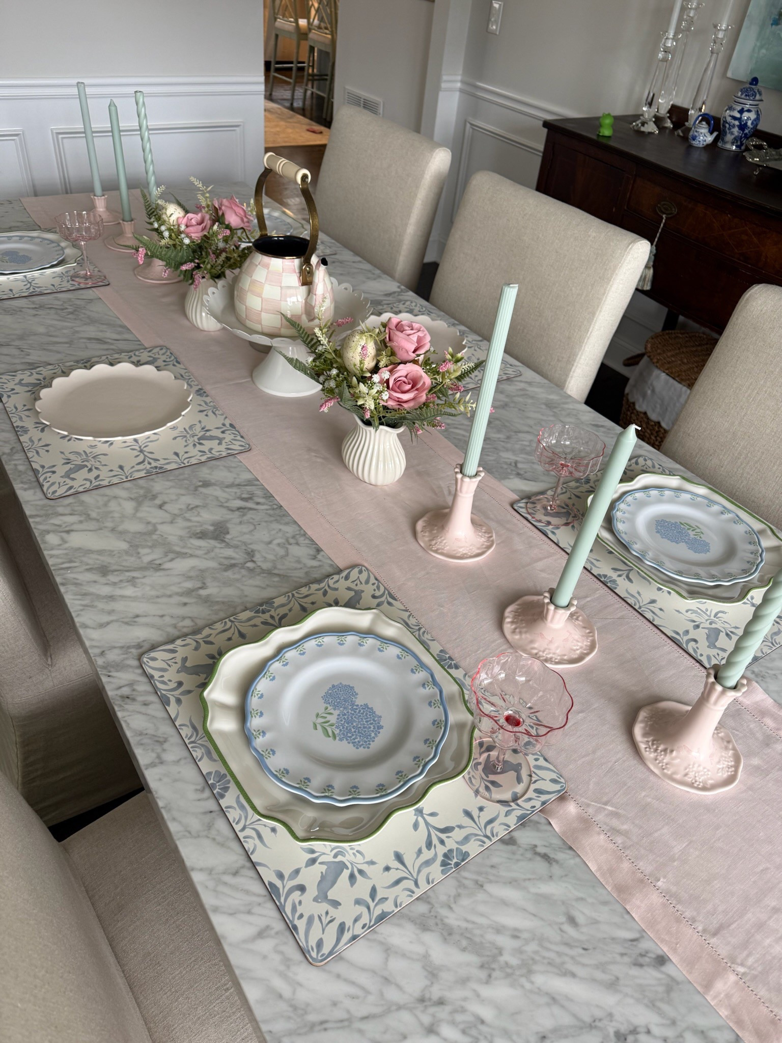 My Easter/spring dining room tablescape. Table decor // home decor // Easter decor // spring decor 

#LTKSeasonal #LTKHome