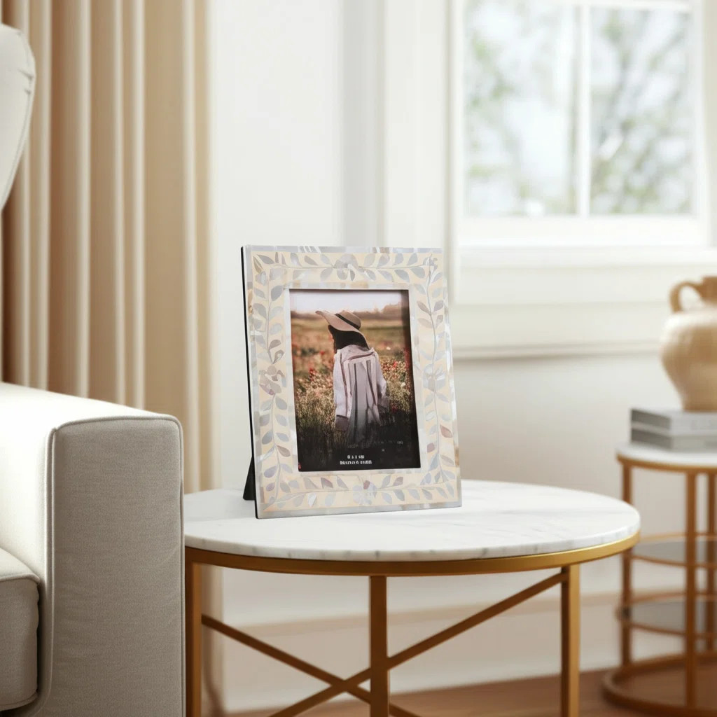 Red Barrel Studio® Elegant Rectangular Picture Frame with Flower and Vine Border - Decorative Ph... | Wayfair North America