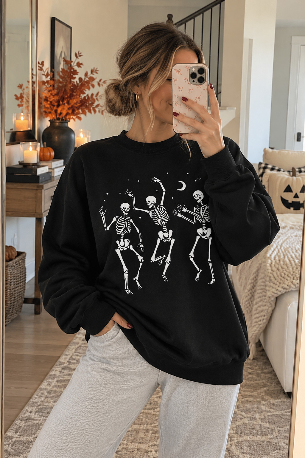 Give me all the oversized Halloween sweatshirts this season! 🖤👻 There’s just something about a cute spooky graphic, comfy leggings, and a cozy fall afternoon that makes the perfect October outfit. These Amazon finds are so fun for running errands, hanging out at home, or heading out for a casual weekend. The ghost and skeleton designs are especially adorable!#OversizedHalloweenSweatshirt #AmazonOversizedSweatshirt #SpookySeasonStyle #CozyHalloweenOutfits #HalloweenCasualWear #AmazonClothingFinds #FallLeggingsOutfit #ComfyFallOutfits #CuteGhostSweatshirt #LTKStyle 

 #LTKSeasonal #LTKU #LTKSaleAlert