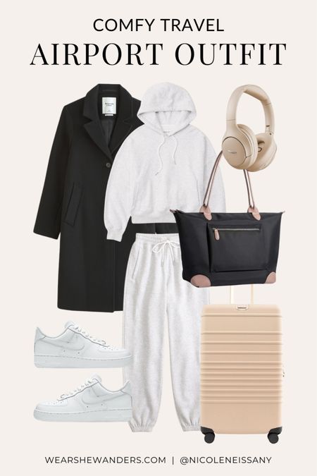 Airport outfit / travel outfit

// comfy travel outfit, comfy airport outfit, casual outfit, errands outfit, athleisure outfit, school outfit, coffee run outfit, brunch outfit, rainy day outfit, lazy day outfit, spring outfit, spring fashion, spring trends, spring 2024 trends, coatigan, coat cardigan, dad coat, sweatshirt, hoodie, sweatpants, wireless headphones, white sneakers, Air Force 1 sneakers, sneaker trends, weekender tote bag, weekender bag, travel tote, travel bag, beis carry on suitcase, beis luggage, Amazon, Abercrombie, Revolve, what to wear to the airport, travel style, travel fashion, neutral outfit, neutral fashion, neutral style, Nicole Neissany, Wear She Wanders, wearshewanders.com (4.4)

#LTKsalealert #LTKstyletip #LTKitbag #LTKfindsunder100 #LTKfindsunder50 #LTKtravel #LTKshoecrush